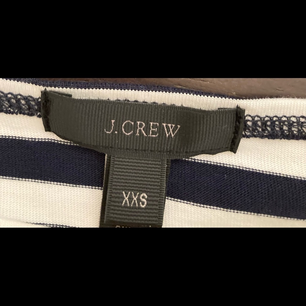 NWT J.Crew short sleeve striped cotton dress - Picture 6 of 8